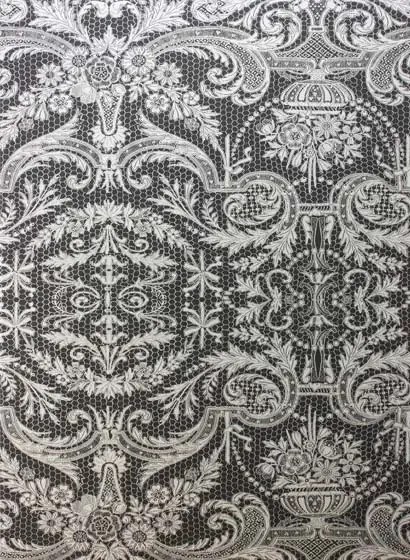 Tapete Orangery Lace von Matthew Williamson - Black/ Silver