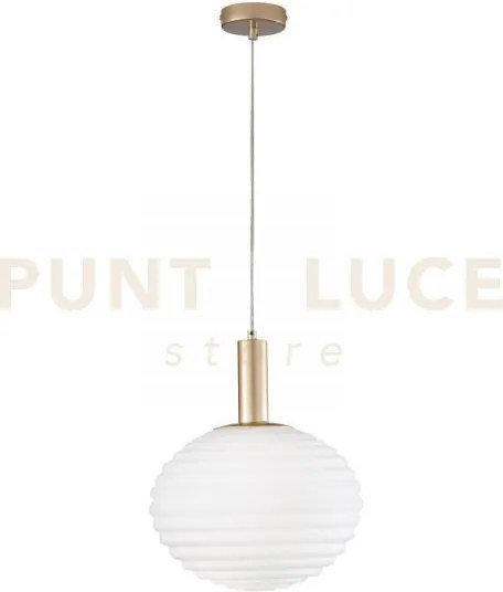 Lampadario a sospensione ripple oro 1 luce attacco e27 32x32x150cm ...