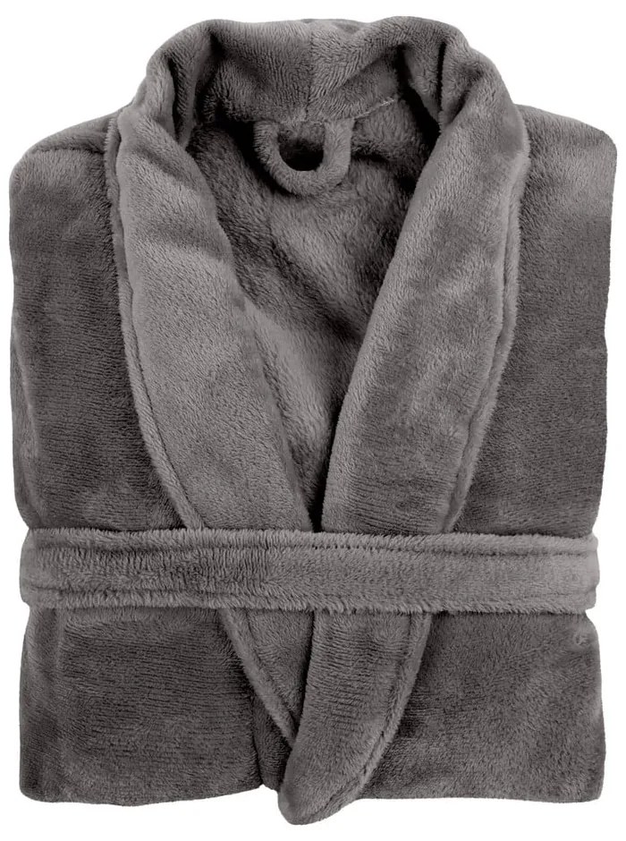 Accappatoio grigio in felpa, L/XL Cozy - Tiseco Home Studio