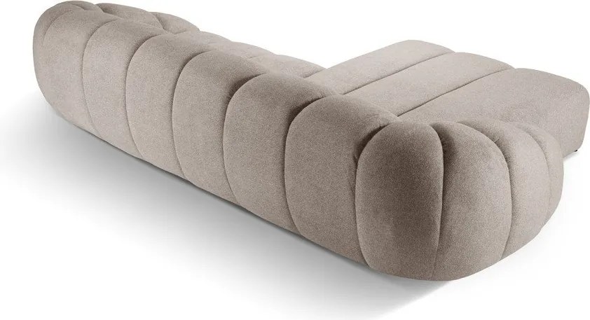 Divano angolare beige (con penisola a sinistra) Diana – Micadoni