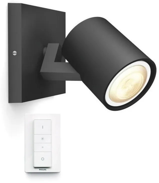 Runner Hue Spot m/Switch White Amb. Black - Philips Hue