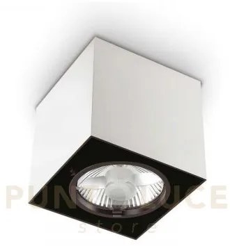 Lampada da soffitto mood pl1 d15 square bianco