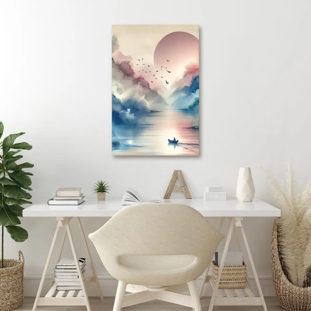 Quadro su tela – Montagne nebbiose