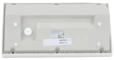 Lampada da parete LED esterna 12W 230V 6400K IP65 bianco