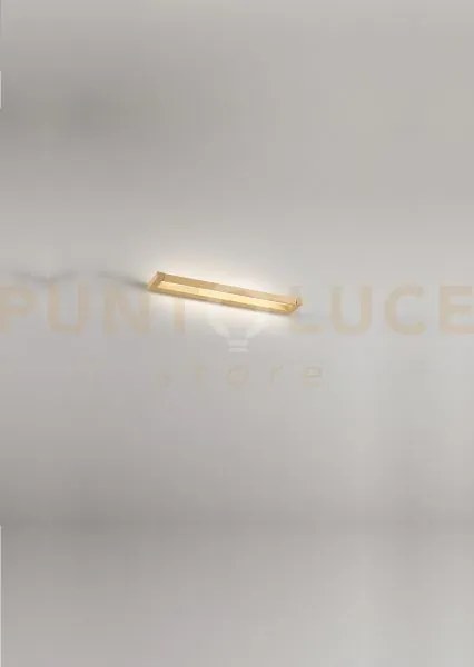 Slim applique in metallo oro spazzolato 39,2cm led 12w cct 2700k 30...