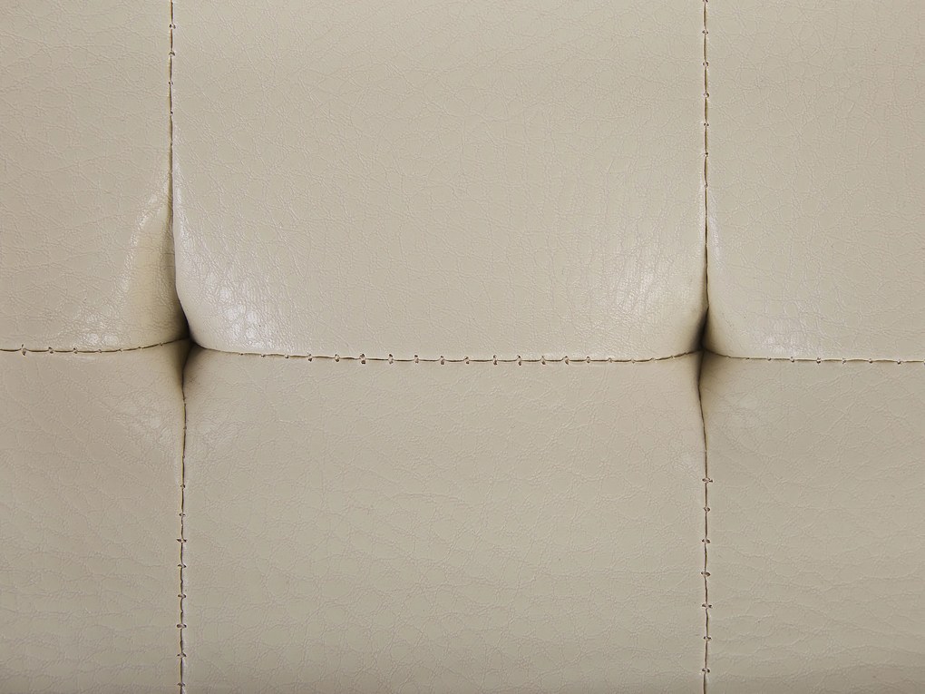 Chaise longue con contenitore beige chiaro PESSAC Beliani