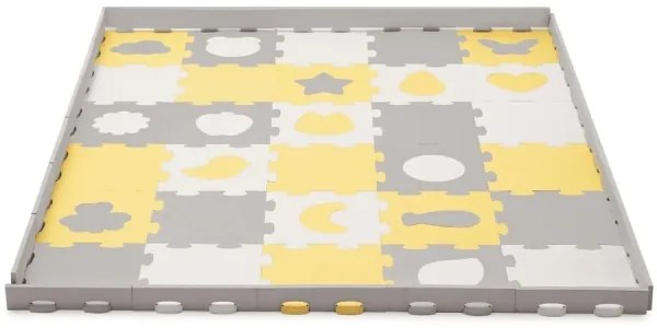 KINDERKRAFT select - Puzzle in schiuma LUNO 30 pezzi grigio/giallo