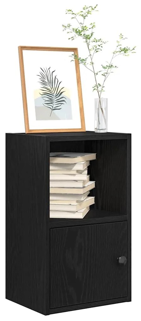 Libreria Rovere Nero 31x24x52 Cm İn Legno Multistrato /