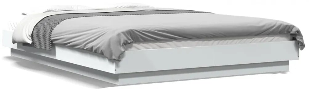 Giroletto Con Luci Led Bianco 120x190 Cm İn Legno Multistrato /