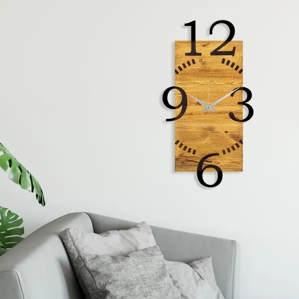 Orologio da parete 41x74 cm 1xAA legno/metallo