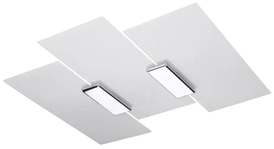 Sollux SL.0198 - Plafoniera FABIANO 3xE27/60W/230V bianco/cromo