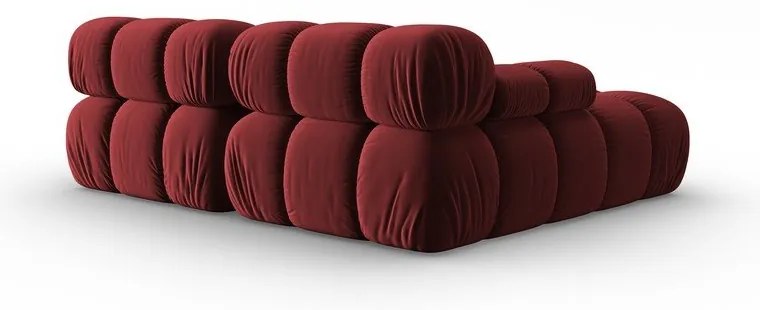 Divano in velluto rosso 191 cm Bellis - Micadoni Home