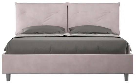 Letto contenitore da 160x190 in microfibra glicine Appia