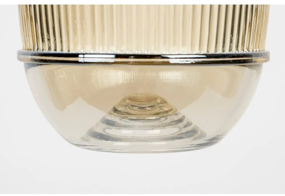 Lampada a sospensione color oro con paralume in vetro ø 12 cm Robin - White Label