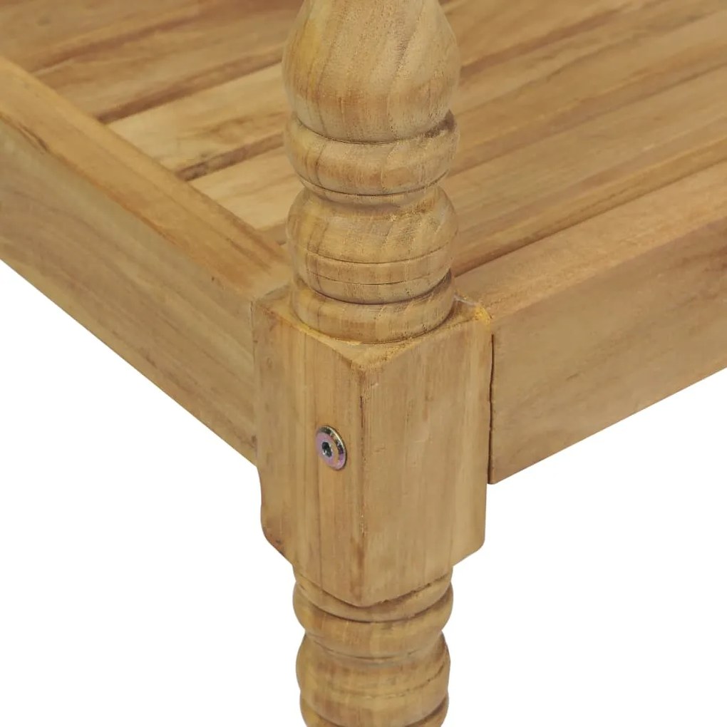 Sedie batavia 2 pz in legno massello di teak