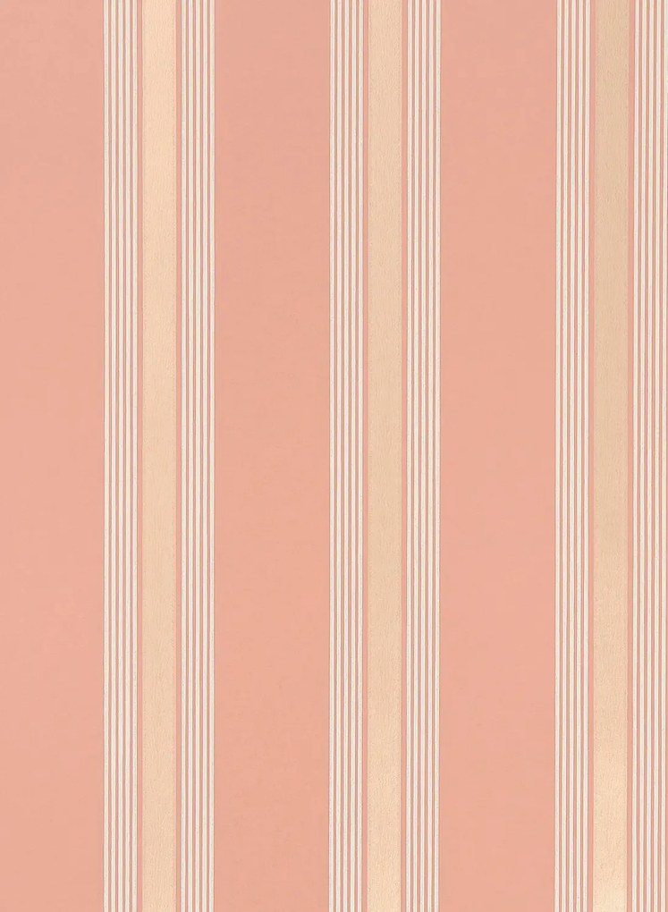 Osborne & Little Tapete Manetti Stripe - Terracotta