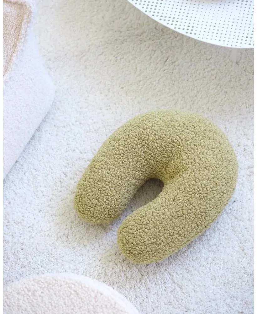 Cuscino per divano da bambini verde con rivestimento in bouclé U – Wigiwama
