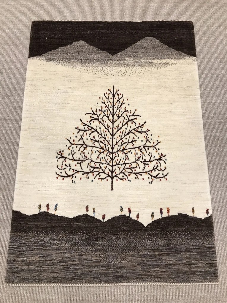 Loribaft Tappeto persiano 100 x 150 Beige (Iran) Annodato A Mano