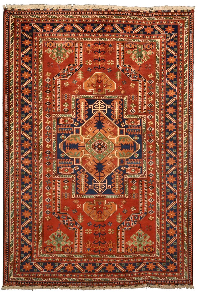 Moltai Tappeto 200 x 290 Rosso (Afghanistan) Annodato A Mano