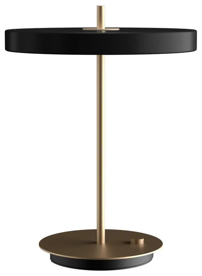 Lampada da tavolo dimmerabile a LED nera con paralume in metallo (altezza 41,5 cm) Asteria Table - UMAGE