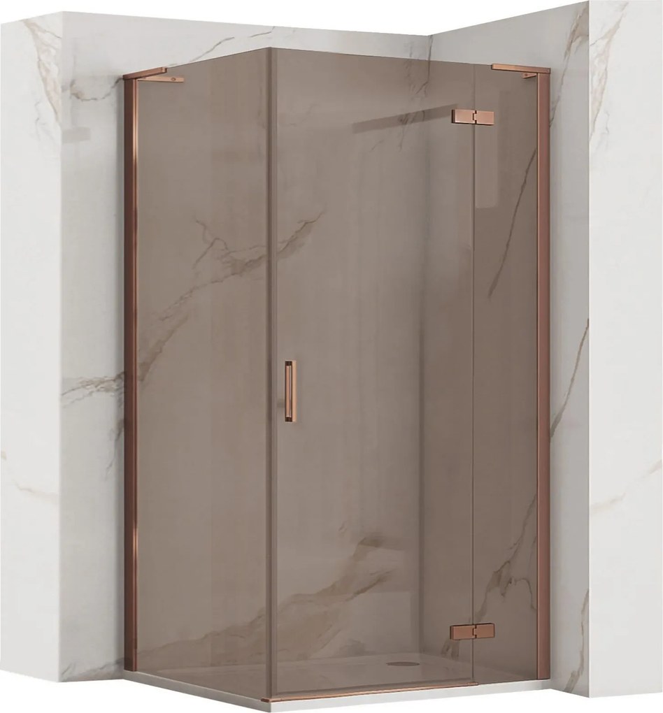 Cabina doccia REA Hugo 80x90 Copper Brush