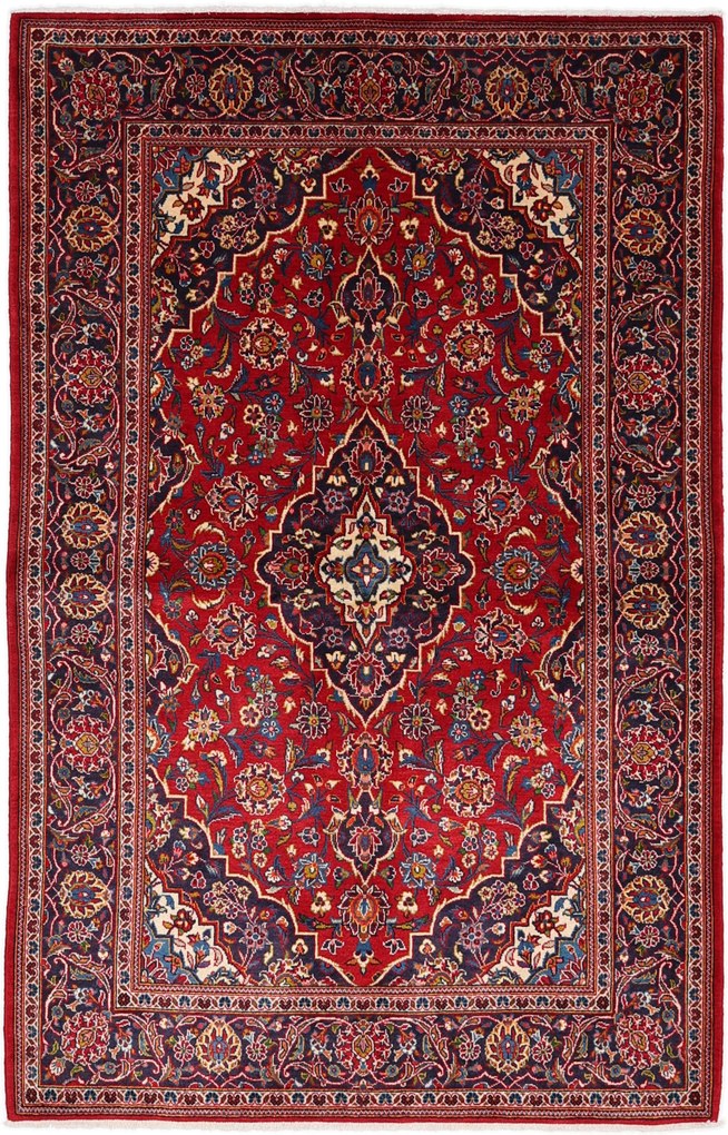 Kashan Tappeto 220 x 140 (Iran) Annodato A Mano