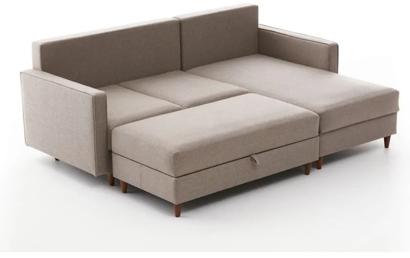 Divano angolare beige (angolo destro) Eva - Balcab Home