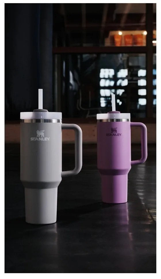 Borraccia termica grigio chiaro in acciaio inox 1,18 l Quencher H2.0 FlowState Tumbler Ash – Stanley