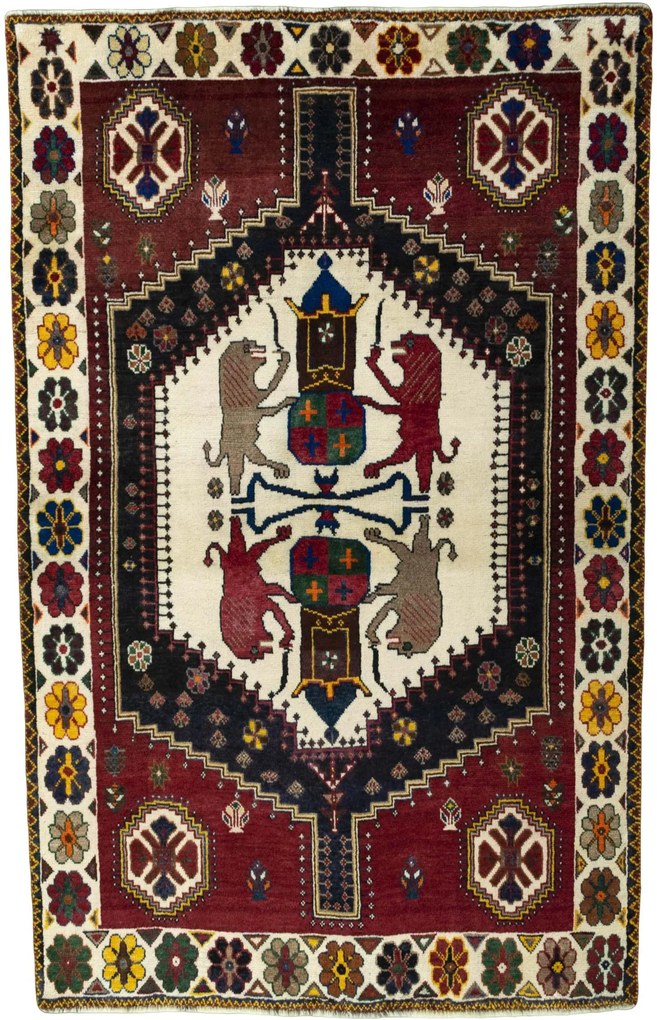 Shiraz Tappeto 140x210 (Iran) Annodato A Mano