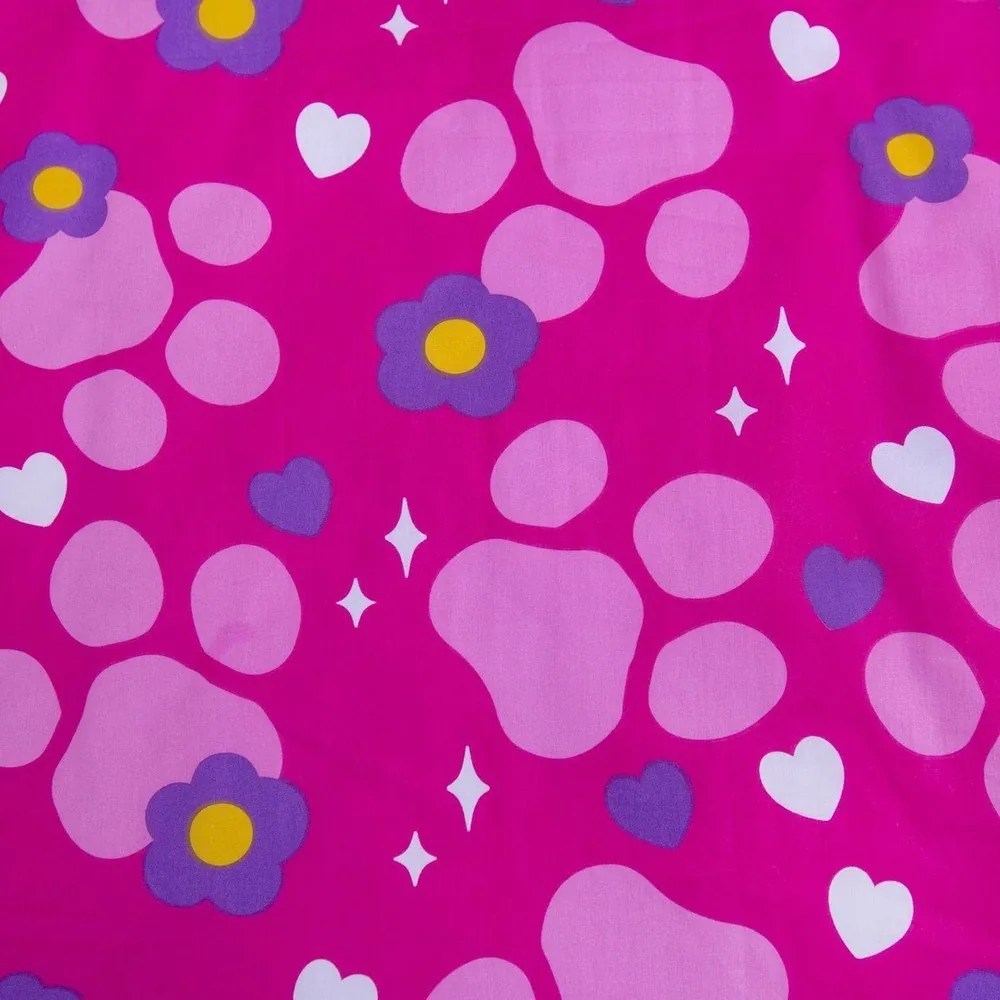 Set copripiumino e federa da bambini rosa in cotone per culla 100x135 cm Paw Patrol "Pawsome friendships grow" – Jerry Fabrics