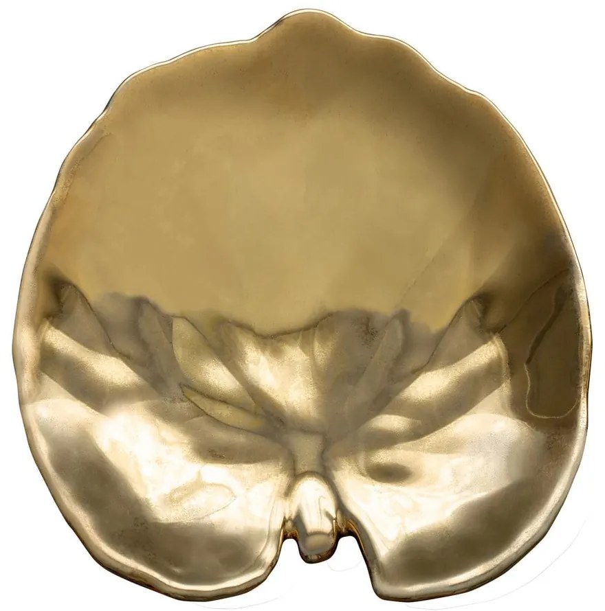 Piatto in gres dorato Riviera - Costa Nova