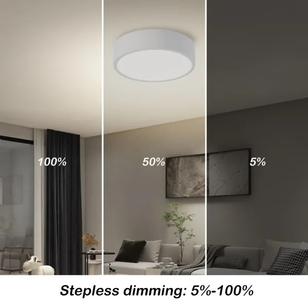 Brilagi - Apparecchio LED dimmerabile POOL LED/18W/230V 3000-6000K 20 cm bianco + telecomando