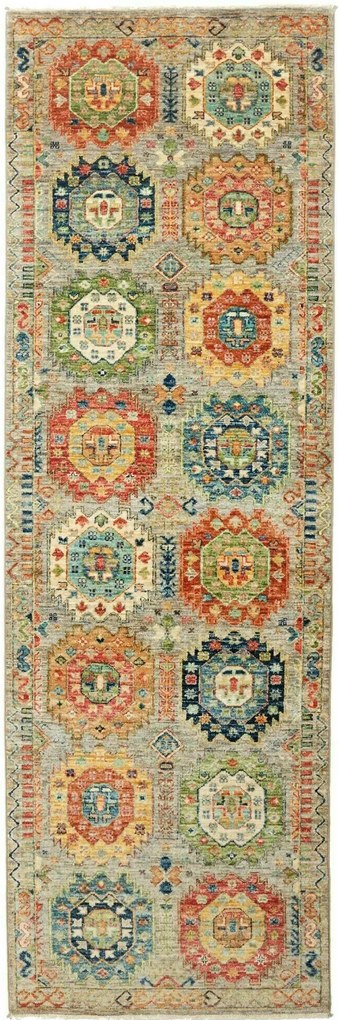 Samarkand Tappeto 250x80 (Pakistan) Annodato A Mano