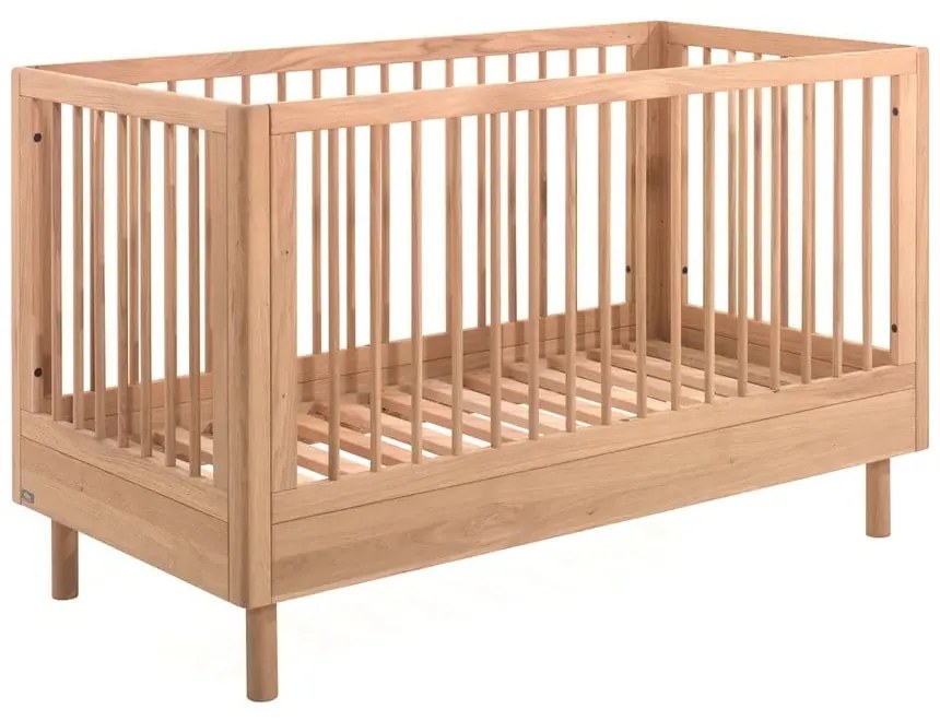 Lettino di colore naturale in rovere massiccio 70x140 cm Forrest – Vipack