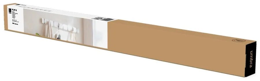 Appendiabiti da parete bianco in legno di pioppo Flip - Umbra