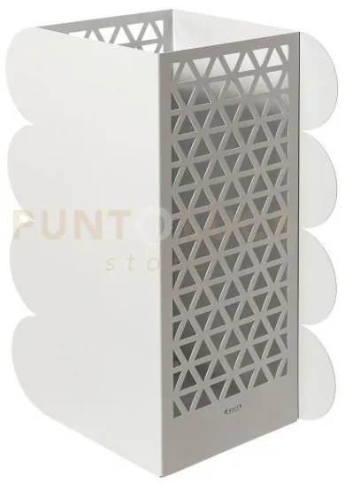 Porta ombrelli piper bianco marmo in ferro 34x21x55hcm