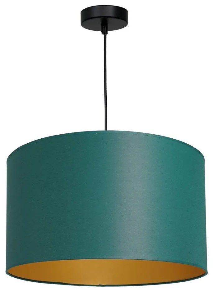 Lampadario a sospensione con filo ARDEN 1xE27/60W/230V diametro 40 cm verde/oro
