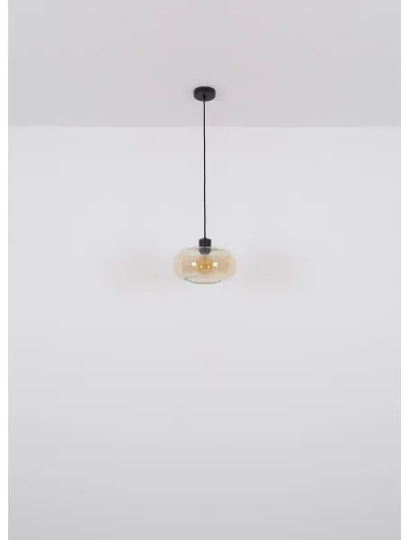 Globo 15566HA - Lampadario a sospensione con filo GIUSEPPE 1xE27/40W/230V diametro 28 cm limpido