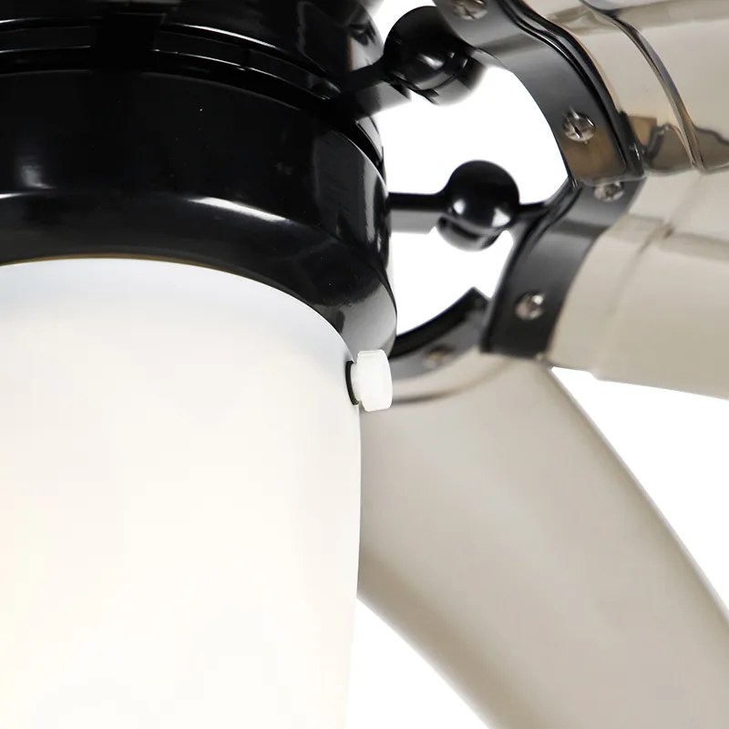 Ventilatore da soffitto nero con telecomando - Wings 42