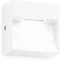 Applique Da Parete Contemporaneo Dedra Alluminio Bianco Led 1,5W 3000K Ip65