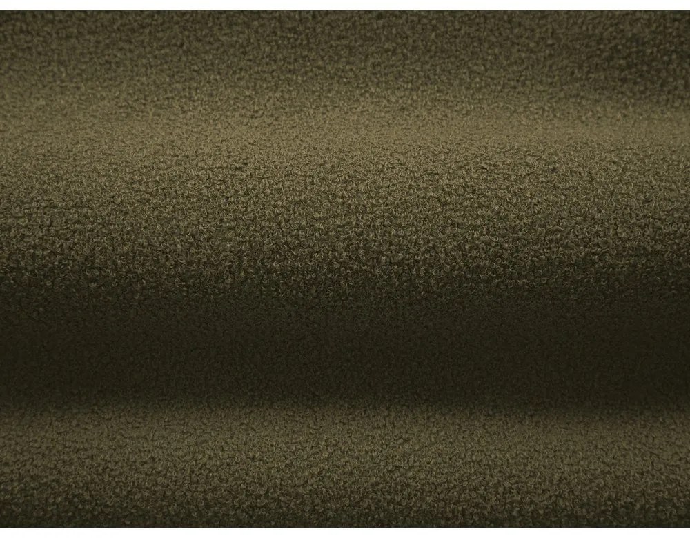 Poltrona in tessuto bouclé verde Chuck - Micadoni Home