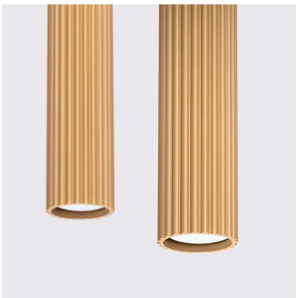 Lampadario dorato Gleam – Sollux