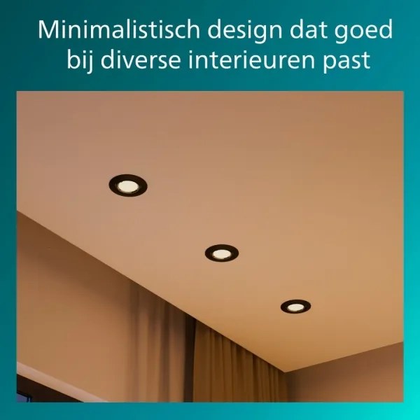 Philips - Lampada da incasso PERIDOT 1xGU10/7W/230V nera