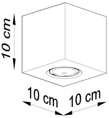Sollux SL.0493 - Faretto QUAD 1xGU10/10W/230V legno