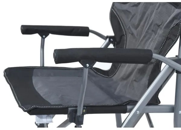 Sedia da campeggio pieghevole nera