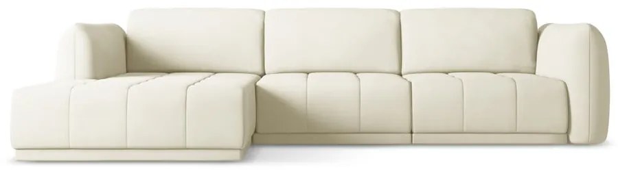 Divano angolare bianco (con penisola a sinistra) Hoku – Makamii