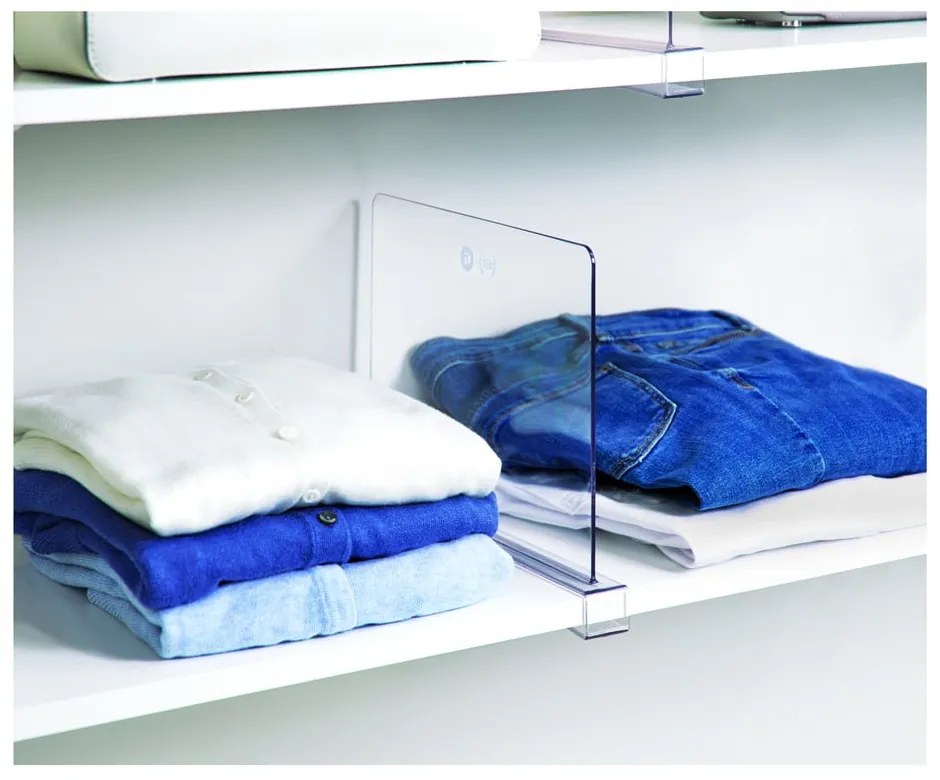 Divisorio trasparente per scaffali iDesign The Home Edit, lunghezza 30,9 cm - iDesign/The Home Edit