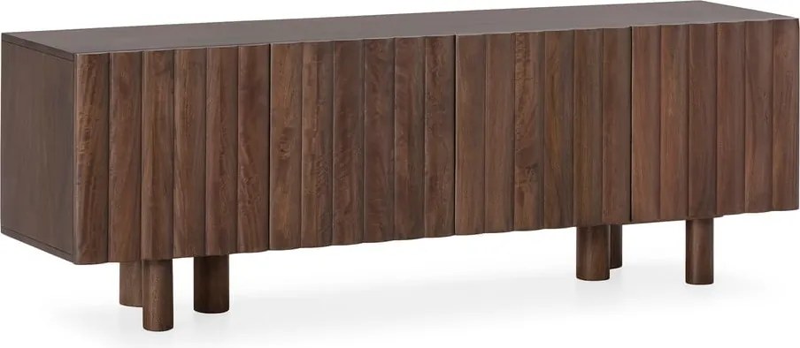 Mobile TV marrone in mango massiccio 160x55x40 cm Tamira – MOME