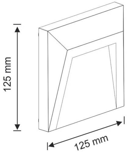 Illuminazione scale LED da esterno HOLDEN LED/1W/230V IP65 antracite