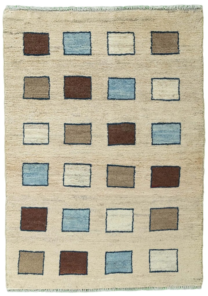Gabbeh Tappeto 80x120 Beige (Iran) Annodato A Mano